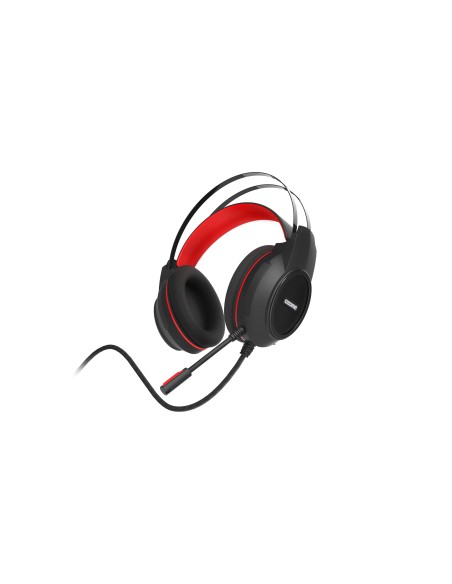 Ozone Ekho H30 Binaural Diadema Negro, Rojo