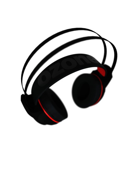 Ozone Ekho H30 Binaural Diadema Negro, Rojo