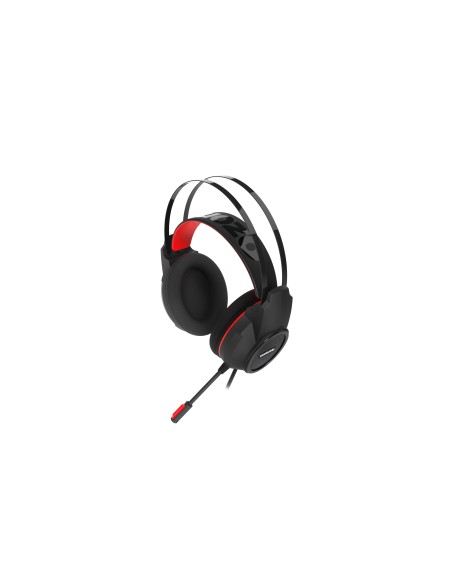 Ozone Ekho H30 Binaural Diadema Negro, Rojo