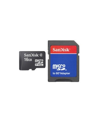 Sandisk SDSDQB-016G-B35 + Adapter memoria flash 16 GB MicroSD