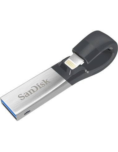 Sandisk iXpand unidad flash USB 128 GB USB Type-A   Lightning 3.0 (3.1 Gen 1) Negro, Plata