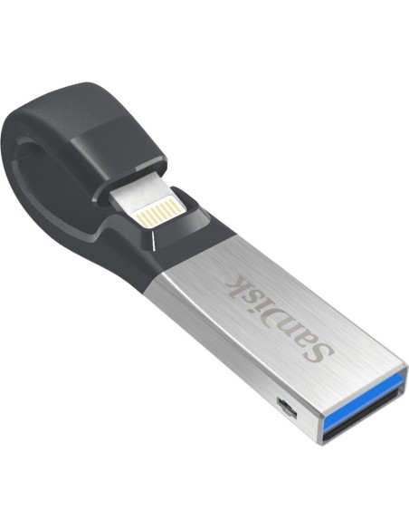 Sandisk iXpand unidad flash USB 128 GB USB Type-A   Lightning 3.0 (3.1 Gen 1) Negro, Plata