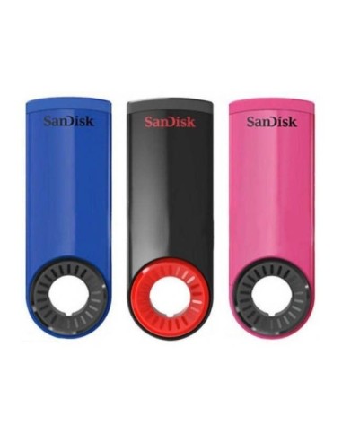 Sandisk Cruzer Dial unidad flash USB 16 GB USB tipo A 2.0 Negro, Azul, Rosa