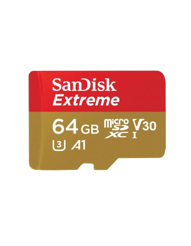 Sandisk Extreme memoria flash 64 GB MicroSDXC Clase 10 UHS-I
