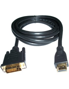 3GO 2m DVI HDMI M M Negro