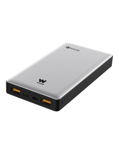 Woxter QC 16000 batería externa Negro, Plata Litio 16000 mAh
