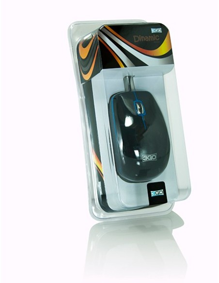 3GO Dinamic ratón USB Óptico 1200 DPI