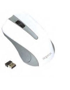 Approx APPWMLITEW ratón RF inalámbrico Óptico 1200 DPI