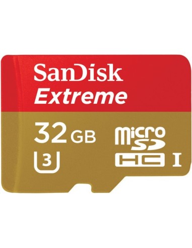Sandisk 32GB Extreme microSDHC U3 Class 10 memoria flash Clase 10 UHS-I