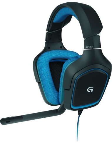 Logitech G G430 Binaural Diadema Negro, Azul