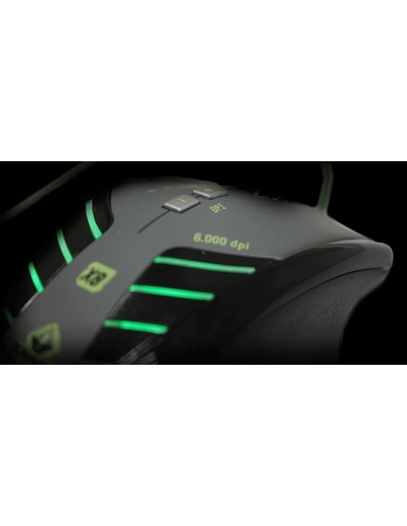 KeepOut X8 ratón USB Laser 6000 DPI