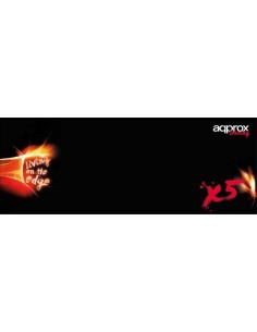 Approx X5 Negro, Rojo, Blanco Alfombrilla de ratón para juegos