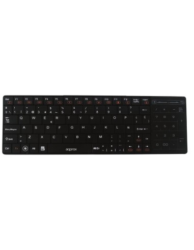 Approx appKBTV01 teclado RF inalámbrico Negro