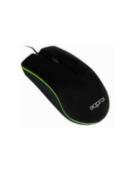 Approx APPOMNBG ratón USB Óptico 800 DPI