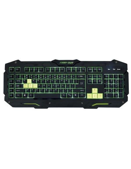KeepOut F89 teclado USB Negro