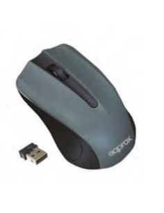 Approx APPWMLITEG ratón RF inalámbrico Óptico 1200 DPI