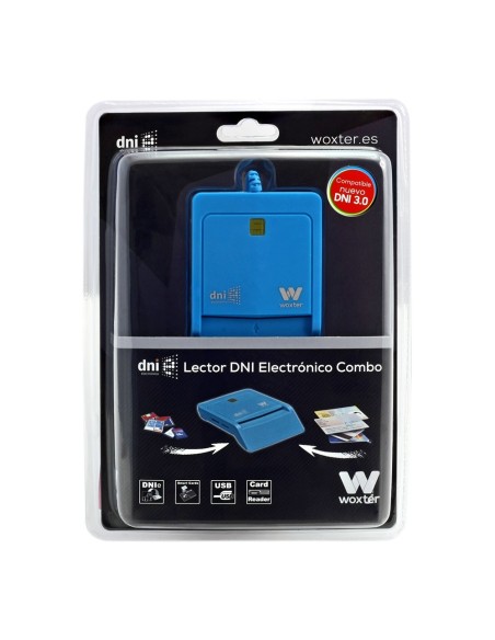 Woxter PE26-146 lector de tarjeta inteligente Interior Azul USB 2.0