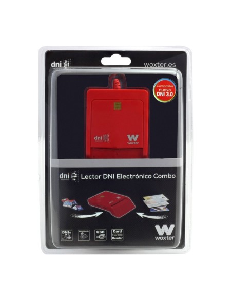 Woxter PE26-148 lector de tarjeta inteligente Interior Rojo USB 2.0
