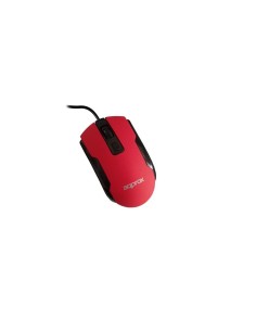Approx USB Optical Mouse Red ratón Óptico 1000 DPI Ambidextro
