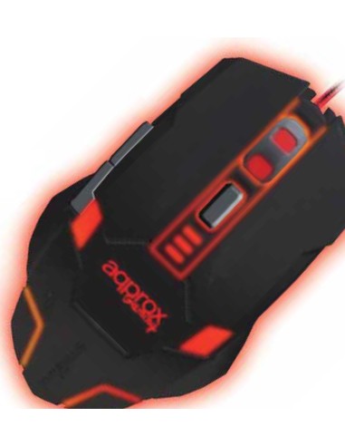 Approx appWARII ratón USB Óptico 2400 DPI mano derecha
