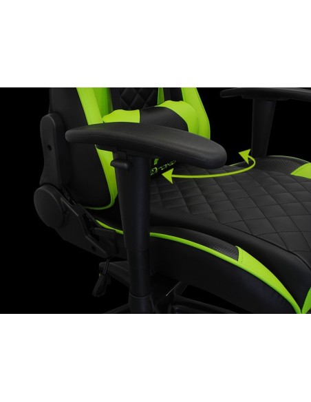 SILLA GAMER DROXIO TROUN NEGRA VERDE