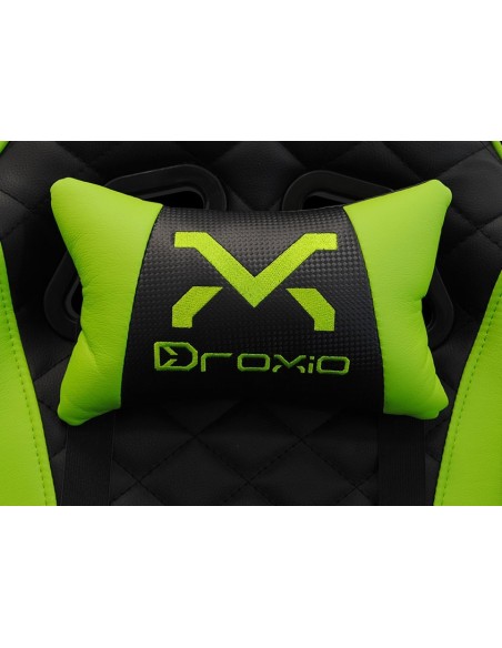 SILLA GAMER DROXIO TROUN NEGRA VERDE
