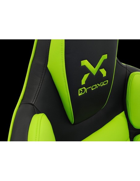 SILLA GAMER DROXIO TROUN-PRO NEGRA VERDE