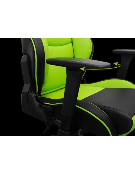 SILLA GAMER DROXIO TROUN-PRO NEGRA VERDE