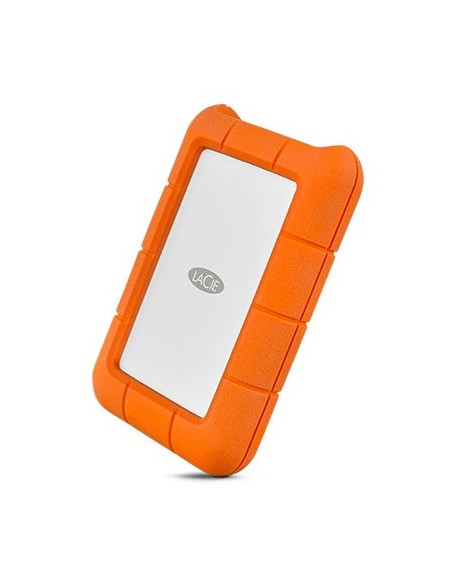 LaCie Rugged USB-C disco duro externo 1000 GB Naranja, Plata