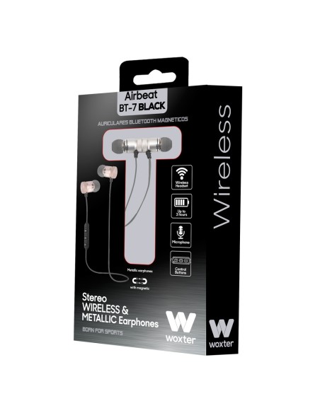 Woxter Airbeat BT-7 Auriculares Dentro de oído Negro, Rosa