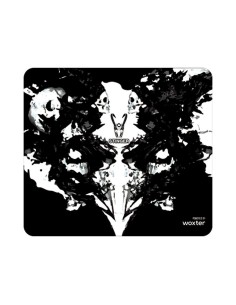 Woxter Stinger Negro, Blanco Alfombrilla de ratón para juegos
