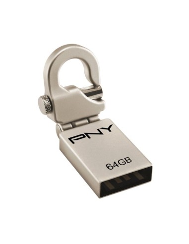 PNY Micro Hook Attaché 64GB unidad flash USB USB tipo A 2.0 Oro