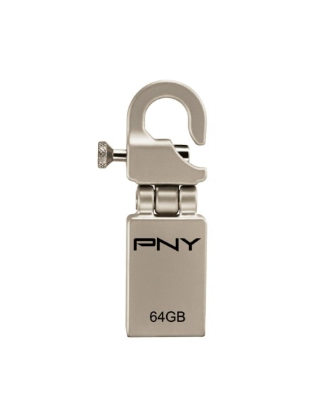 PNY Micro Hook Attaché 64GB unidad flash USB USB tipo A 2.0 Oro