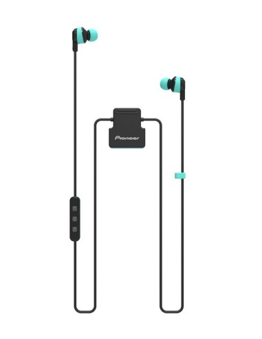 Pioneer ClipWear Active auriculares para móvil Binaural Dentro de oído Negro, Color menta
