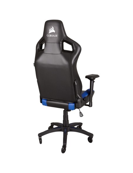 Corsair T1 Race Silla para videojuegos de PC Asiento acolchado Negro, Azul
