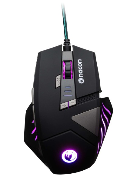 NACON PCGM-300 ratón USB Óptico 2500 DPI mano derecha