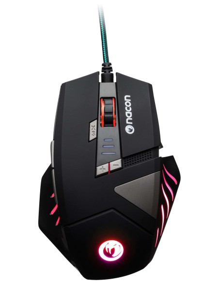 NACON PCGM-300 ratón USB Óptico 2500 DPI mano derecha