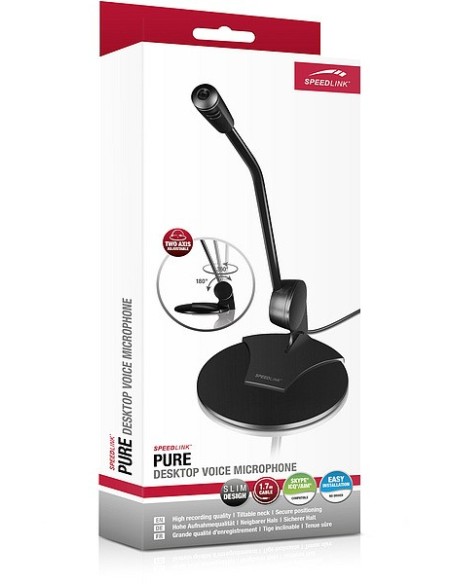 MICROFONO CON SOPORTE SPEEDLINK SL-8702 BK