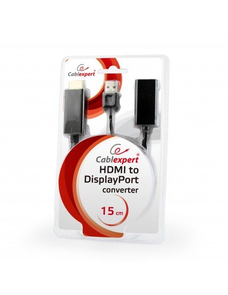Gembird DSC-HDMI-DP adaptador de cable DisplayPort HDMI USB-AM Negro