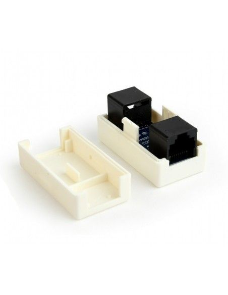 Acoplador RJ45 H H Cat. 6 LAN,  blanco  NCA-LC6-01