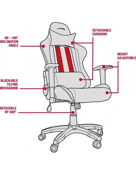 SPEEDLINK REGGER silla de oficina y de ordenador Asiento acolchado Respaldo acolchado