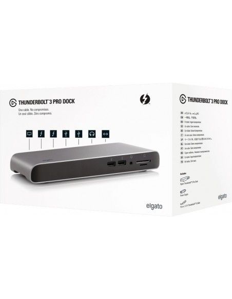Elgato 10DAC8501 hub de interfaz Thunderbolt 3 40000 Mbit s Negro, Gris