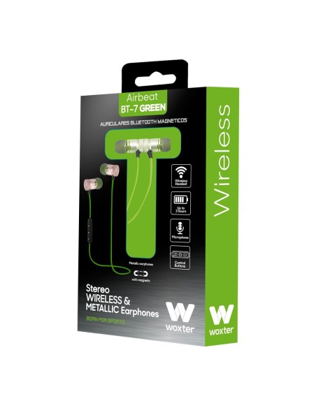 Woxter Airbeat BT-7 Auriculares Dentro de oído Oro, Verde