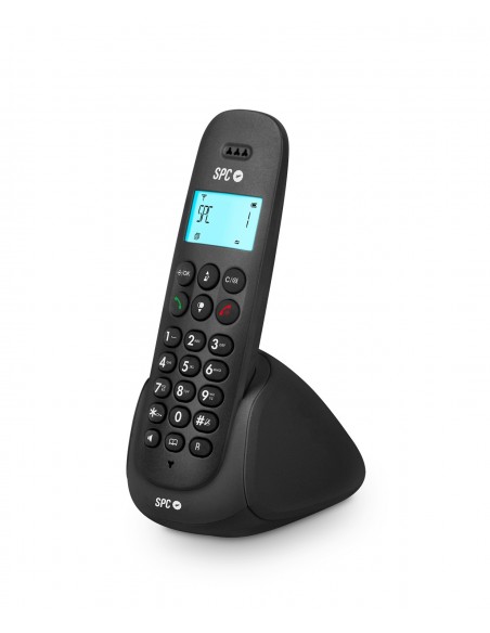 SPC ART Teléfono DECT Negro Identificador de llamadas