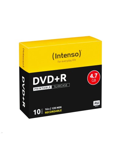 Intenso DVD+R 4.7GB, Printable, 16x 4,7 GB 10 pieza(s)