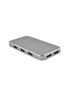 Bluestork HUB-USB2-7U-PS hub de interfaz USB 2.0 480 Mbit s Aluminio