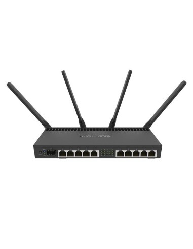 Mikrotik RB4011iGS+5HacQ2HnD-IN router inalámbrico Doble banda (2,4 GHz   5 GHz) Gigabit Ethernet Negro