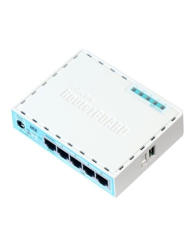 Mikrotik RB750GR3 router Ethernet Turquesa, Blanco