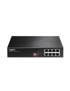 Edimax ES-1008PH V2 switch Fast Ethernet (10 100) Negro Energía sobre (PoE)