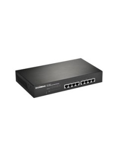 Edimax ES-1008P switch Fast Ethernet (10 100) Negro Energía sobre (PoE)